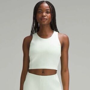 Lululemon Ribbed Softstreme Cropped Tank Top.